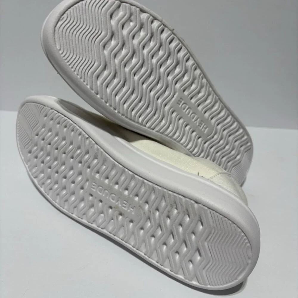 Hey Dude Women’s Wendy Rise, Spark White Casual Slip-On Shoes, Size 9 M